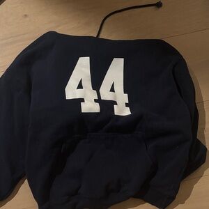 Brandy Melville Black Hoodie with White Number